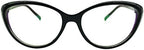 Photochromic Gray Womens Ladies Girls Reading Glasses +3.50 Black Cateye Style Readers