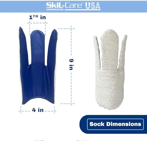 Skil-Care Easy-On Sock Aid Device for Seniors, Flexible Sock Helper for Seniors with Grip Handles, Sock Assistant Device No Bending, Socks Aide for Limited Mobility, 810106