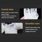 White Crystal Quartz Cluster,Irregular Clear, Raw Stone Ornament Feng Shui Home Decor,50~70g Gemstone Stone