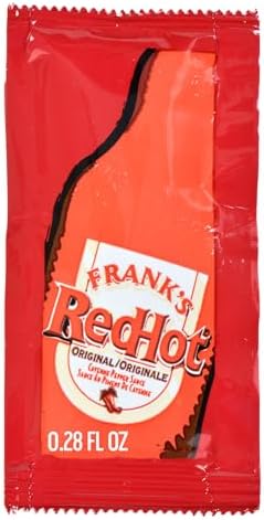 Frank's RedHot Original Cayenne Pepper Sauce Packets, 200 count - One 200 Count Package of Frank's Hot Sauce Packets, Perfect Single-Serve Size for Take-Out, Delivery and Catering