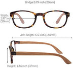 EYEGUARD 4 Pack Reading Glasses Blue Light Blocking Spring Hinge Readers for Women Men Anti Glare Filter Lightweight Computer Eyeglasses