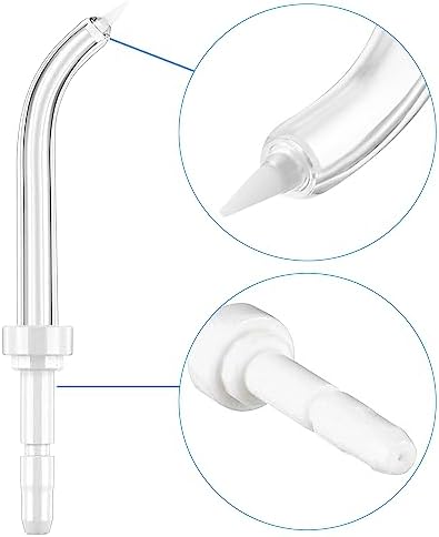 Flosser Replacement Tips for Waterpik Periodontal Tips Dental Water Flosser Tips Replacement Tips for Waterpik Water Flossers (Like WP-100) and Other Brand Oral Irrigators(6 Pieces)