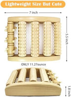 Foot Massager Roller (One Foot). Plantar Fasciitis & Pain Relief. Shiatsu & Acupressure Reflexology Tool, Myofascial Release, Trigger Point Acupuncture. (5.55x4.57x1.77 inch)