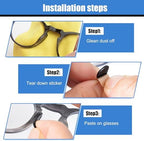 20 Pairs Eyeglass Nose Pads for Glasses - 1.0mm Ultra Thin Silicone Anti-Slip Stick On Nose pad Replacement Adhesive Nosepads for Plastic Frames Reading Glass Sunglasses