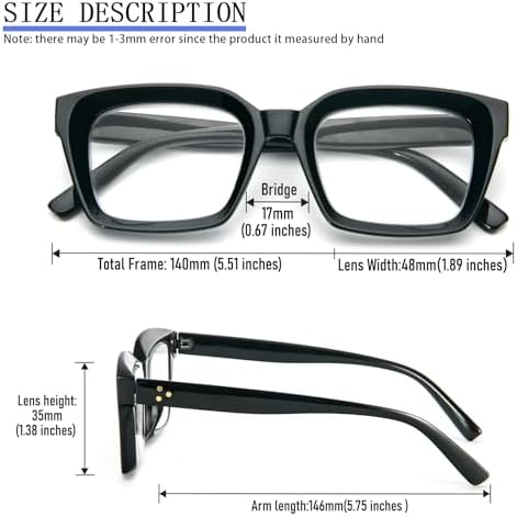 DXYXYO Reading Glasses Women 1.25 Blue Light Blocking, Oprah Style Square Oversized Computer Readers 3 Pack Retro Fashion, Pink+red+black
