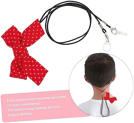 Healeved Hearing Aid Lanyard Strap Clip Anti-Lost Double Single Ear Accessories Adjustable Cute Design for Adults for Hearing Aid Users