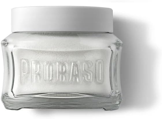 Proraso Pre Shave Conditioning Cream - Oatmeal & Green Tea - Nourishing & Gentle Formula for Sensitive Skin - Premium Italian Pre Shave Cream - 3.6oz