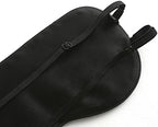 Tim & Tina 100% Natural Silk Sleep Mask Soft Comfortable Smooth Eye Mask with Adjustable Strap Blindfold for Women Men Black - Two Straps