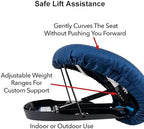 Upeasy Seat Assist Cushion, Portable Lift Cushion with Memory Foam, Chair Lift and Sofa Stand Assist, 70% Lift Assistance up to 340 lbs, for Seniors, Disabled & Joint Pain Relief
