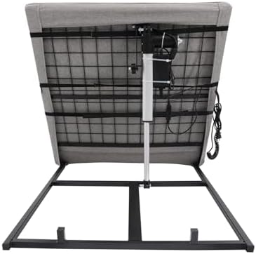 Adjustable Power Lifting Bed Backrest,Electric Lifting Backrest w/Remote Control Device,Electric Auxiliary backrests,Sit-up Back Rest Chair 660lbs Capacity (Grey)