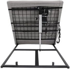 Adjustable Power Lifting Bed Backrest,Electric Lifting Backrest w/Remote Control Device,Electric Auxiliary backrests,Sit-up Back Rest Chair 660lbs Capacity (Grey)