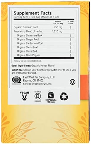 Yogi Tea, Honey Chai Turmeric Vitality, 16 ct (Pack of 2)