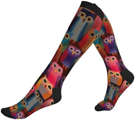 Compression Socks Knee High Circulation Support Socks For Women Men Athletic Running Work Hiking Cycling Travel