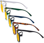 Eyekepper 5-pack Large Frame Reading Glasses - Stylish Reader Eyeglasses for Men Women Reading