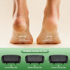 Electric Foot File Pedicure Feet Hard Skin Remover Foot Scraper Dry Dead Skin Remover Callus Exfoliator Rechargeable Feet Scrubber with 3 Replacement Rollers Foot Care Skin Removers, Black