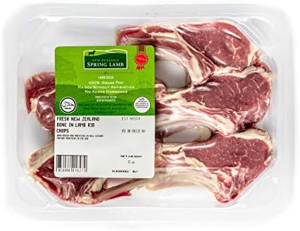 New Zealand Spring Lamb, Fresh New Zealand Lamb Rib Chops, 0.75 lb