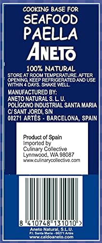Aneto Seafood Paella Cooking Base Broth, 33.83 Fluid Ounce