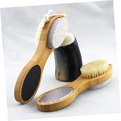 Exfoliating Foot Scrub Brush, 4 in 1 Foot Care Tool Multi Use Foot Scrubber for Removes Dead Skin, Cleans & Massages Men Women Home & Pedicure