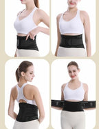 Self Heating Back Brace for Lower Back Pain Relief, Women Men Lumbar Support Belt Magnet Therapy Waist and Abdomen Warmer Decompression Band for Herniated Disc Sciatica(Black,XX-Large)