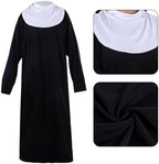 Nun Costumes for Women - Nun Outfit with Headpiece for Cosplay & Party Dress Up (2 Pcs)