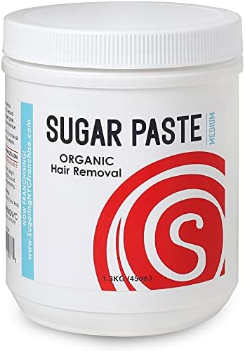 Sugaring Paste - Medium Grade Universal Paste for Large Areas, Back, Shoulders, Arms, Legs + Glove Set