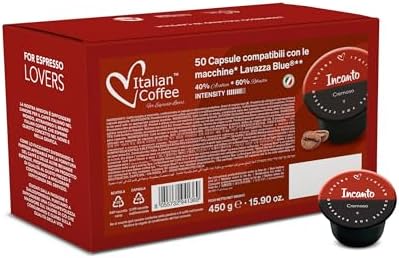 ITALIAN COFFEE FOR ESPRESSO LOVERS capsules compatible with Lavazza BLUE and Lavazza Expert machines (Incanto, 1 Count (Pack of 50))