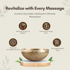 ADHYAY Kansa Vatki for Foot Massage (Bronze Bowl) Ayurvedic Detox Foot Massager and Therauptic Tool for Deep Cleaning Ancient Indian Technique