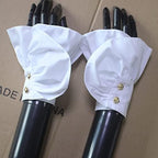 Elegtiskas Gothic Lace Cuffs - Stretch Wrist Jabot Fake Sleeves for Women and Girls