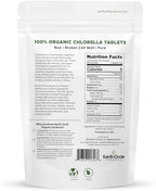 Organic Chlorella Tablets 400 Count | High Potency Superfood | Chlorophyll Pills from 100% Pure Green Algae | Broken Cell Wall for Maximum Absorption | Vegan, Kosher, Non-GMO | 4 Tabs per Day (1-Pack)