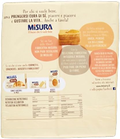 Misura : Whole Wheat Fibrextra Italian Toast 40 count - 11.29 Oz (320g) Pack of 2