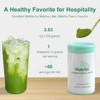 MatchAdmire Ceremonial Grade Matcha Powder, Organic Green Tea Powder, Rich Flavor,100% Vegan with No Fillers, Radiation-Free, 3.53oz Tin