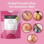 Cirepil - Fiorella - 800g / 28.22 oz Hard Wax Beads Bag - Fresh Peony Scent & Rosin-Free Formula - Beginner-Friendly Stripless Wax for Face & Body - Low Temp Refill Bag