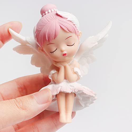 X Hot Popcorn Angel Cake Topper Fairy Cake Topper Cute Cake Topper Lovely Desktop Ornament Baking Cake Decoration Ornaments Home Decorations