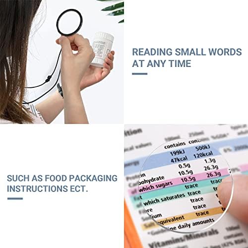 TERAISE Reading Glasses Pendant Necklace Readers Lightweight Portable Anti-loss Reading Glasses with Exquisite Case for Women
