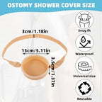 JFHNMLW Ostomy Shower Cover, Stoma Ostomy Waterproof Bath Cover for Ostomy, Colostomy, Ileostomy Shower Wound Protector Ostomy Supplies