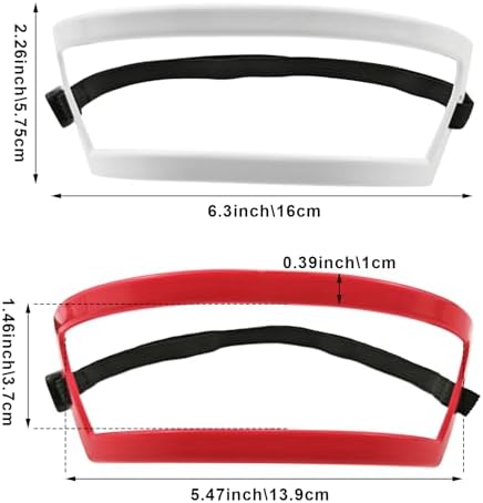 2 Pack Neckline Shaving Template, Men Shaving Template, Edge Up Your Straight Neck Hairline, Neck Hair Template Precise Position, Hairline Shaping Hair Trimming DIY Hands Hair Cutting Tools