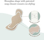Rael Reusable Pads, Organic Cotton Cover Pad - Postpartum and Period Essential, Heavy Absorbency, Thin Cloth, Leak-Free, Washing Machine Safe (3 Count, Overnight)