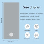 Premium Reusable Massage Table Sheets Bed Cover 47 x 90 Inches with Face Hole, Fitted Table for Master Massage, Waterproof and Oilproof, Stain and Wrinkle-Resistant, Machine Washable (Gray)