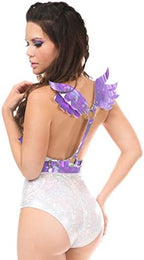 Daisy corsets Women's Lavender Holo Body Harness W/Wings