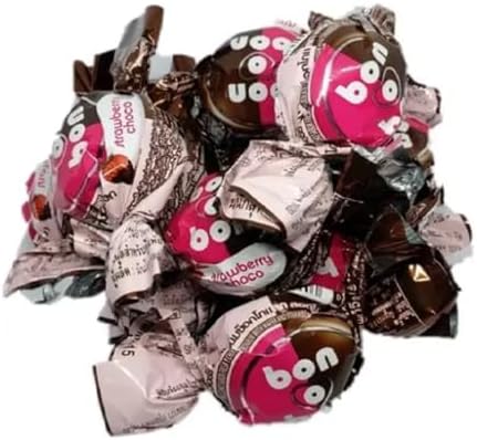 Bon O Bon Strawberry & Chocolate Truffles - Pack of 2 Chocolate Covered With Creamy Strawberry Filling - 5.29 oz. By Lyza's Sweets & Treats