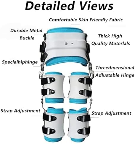 SFKLYU Children's Hip Joint Dislocation of Hip Abduction Orthosis, Post Op Joint Protection Stabilizer, Medical Support for Hip Replacements, Sciatica Pain Relief,1 Pair,M