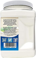 Non Fat Dry Milk Powder - 3 Pounds / 1.36 Kilo Jar (42+ Servings) - Proudly Made in America - Healthy Nourishing Essentials by Green Heights