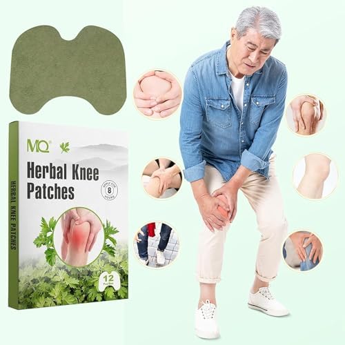 Knee Patches, MQ 24Pcs Maximum Strength Heat Patches Knee Relief Patches, Warming Herbal Patches Long-Lasting Relief for Knee, Back, Neck, Shoulder, Waist