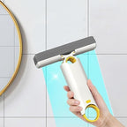 Portable Mini Cleaning Mop, Mini Sponge Mop Self-Squeeze Short Wet and Dry Use Cleaning System for Bathroom Desktop Glass