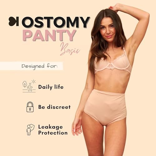 SIIL Ostomy Panty, Colostomy Bag Covers Underwear for Women with Stoma Pocket for Ostomy Bag Support, Colostomy Ileostomy