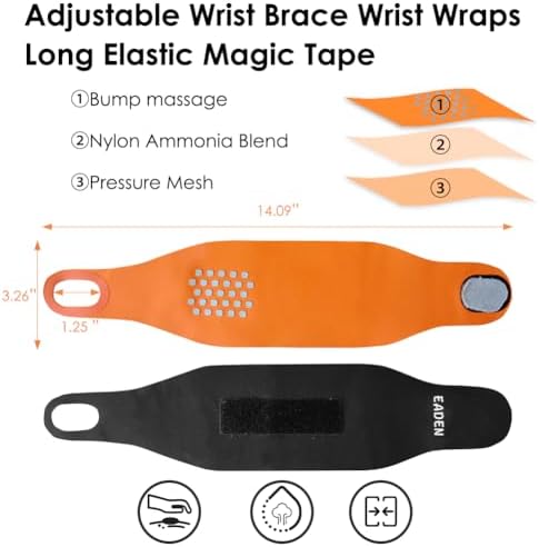 Wrist Brace Ulnar Wrist Brace Ultra-Thin Elastic for TFCC Tear,Wrist wraps Repetitive Wrist Use Injury,Support for Carpal Tunnel Pain & Tendonitis Relief,Fits Both Wrists
