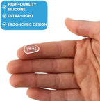 Premium Grade “D” Shaped Push in Silicone Nose Pads | 15 mm / 0.6 '' |3 Pairs| 3 Right Pads & 3 Left Pads |Nosepads for Glasses Spectacles & Eyeglasses, |By Sports World Vision