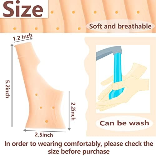 Nuanchu Gel Wrist Thumb Support Braces,Unisex Wrist Hand Thumb Gloves,Soft Waterproof Left and Right Hand Wrist Compression Sleeve for Relief Arthritis Tenosynovitis Typing Pain (4 Pieces)