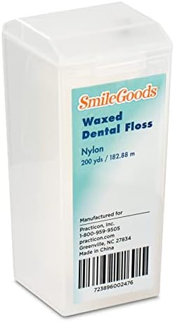 SmileGoods Waxed Dental Floss, 200 Yard, Unflavored