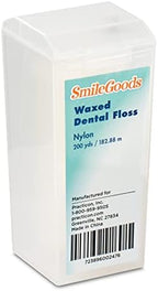 SmileGoods Waxed Dental Floss, 200 Yard, Unflavored